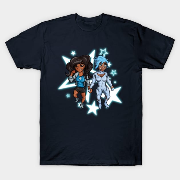 Stellar Gals T-Shirt by carcrashcarlos